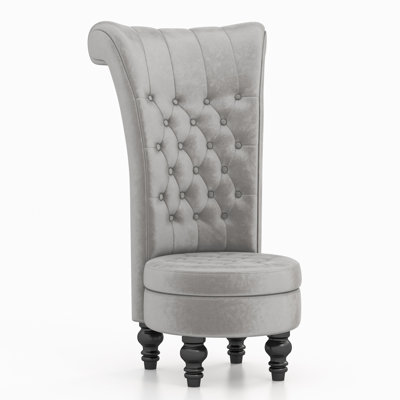 Cynai Velvet Wingback Chair