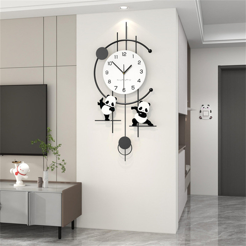 Horloge murale Panda Creative Minimalist