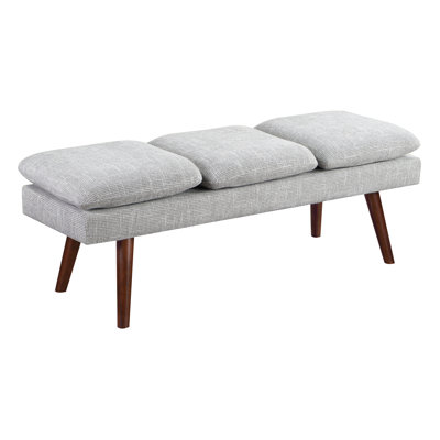 Raynika 54" Mid-Century Bench