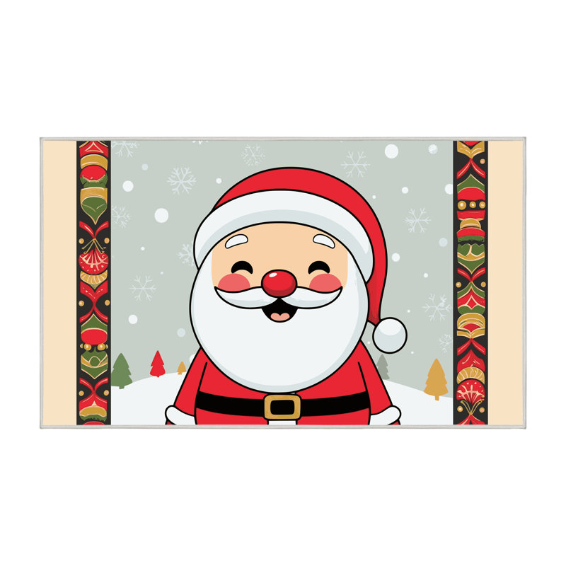 Tapis vacances de Noël The Holiday Aisle®, Rectangle 4pi x 6 pi
