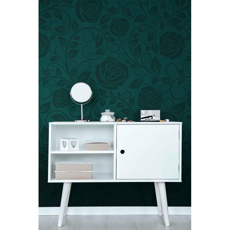 Chriopher Matte Wall Mural, 400cm W x 200cm L, Green