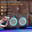 Causeuse inclinable électrique avec dossier rabattable, canapé-lit inclinable en velours avec éclairage à DEL, haut-parleur Bluetooth et rangement dissimulé-1450696363