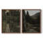 «Vintage Landscape XVII», impression giclée sur cadre - ensemble de 2-1732272089-1732272091