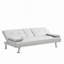 Sofa Bed With Armrest Two Holders Wood Frame, Stainless Leg-1778418941