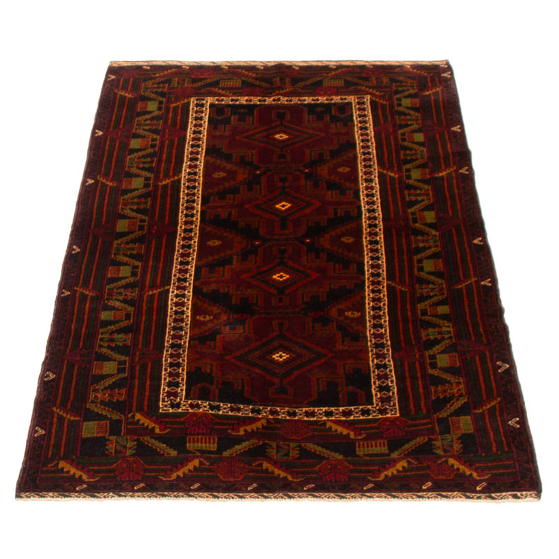 Tapis bourgogne Teimani 4 pi 9 po x 6 pi 6 po