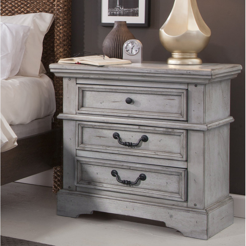 Elgin 31'' W Nightstand, Antique Gray