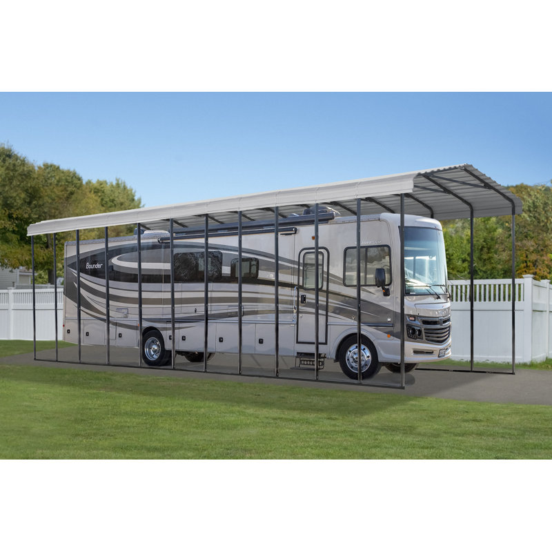 Abri de voiture en acier galvanisé 14 x 51 x 14, Coquille d'oeuf
