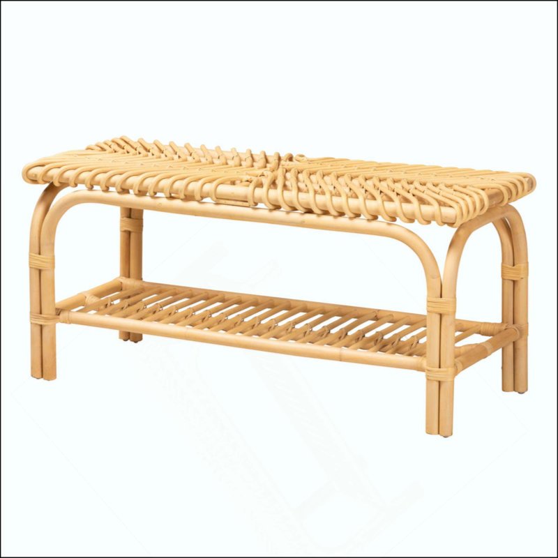 Banc d'appoint Modern Bohemian Rattan