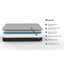 Matelas en mousse viscoélastique 11 pouces avec base ajustable, grand lit
