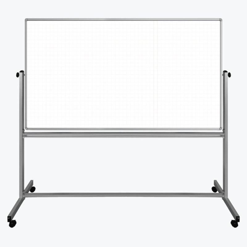 Freestanding Steel Reversible Magnetic Large - 6' - 8' Whiteboard, 69" x 74.5"