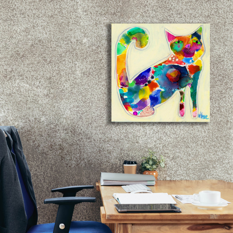 «Epic Graffiti» «Not acceptable» par Wyanne, toile «Not acceptable» par Wyanne, H 26 po x l 26 po x P 1,5 po