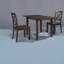 Ensembles de tables de salle à manger modernes en bois peu encombrants pour petites cuisines
