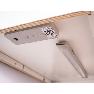 Black + Decker PureOptics Professional PUSH WIRE certifié intelligent sous l'armoire, accessoire de boîtier de commande de capteur de mouvement, fonctionne avec Alexa, Apple Home, Google Home