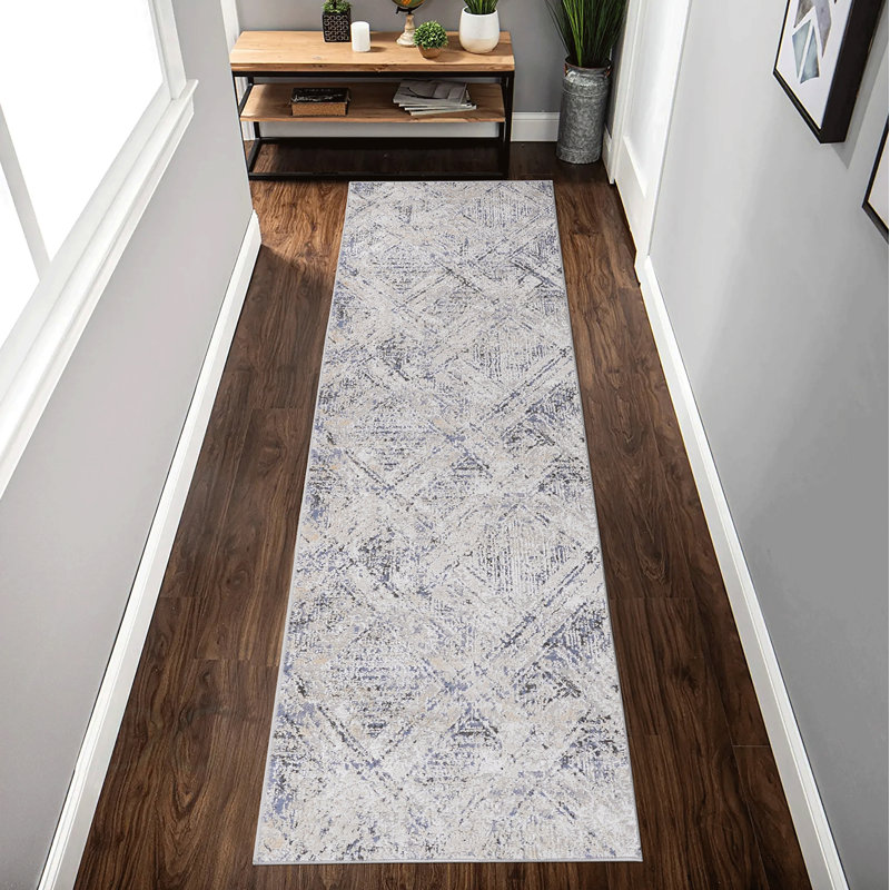 Collection 2X8 Geometric Runner Rug, Runner 2'2" x 8'