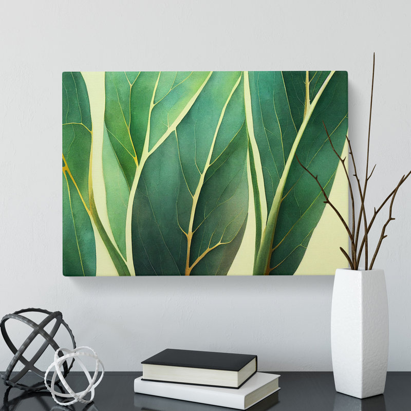 Alluring Leaf - Wrapped Canvas, 40cm H x 60cm W x 3cm D