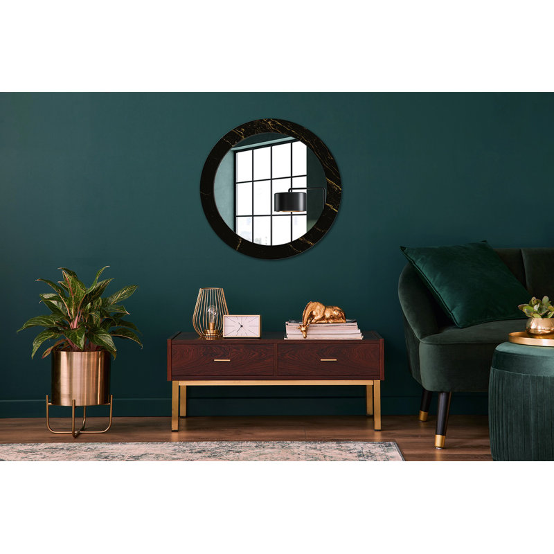 Huldar Glass Flat Wall Mirror, 70cm H x 70cm W