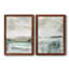 Summer Teal I - ensemble de 2 peintures sur toile encadrées-1457511627-1457511619