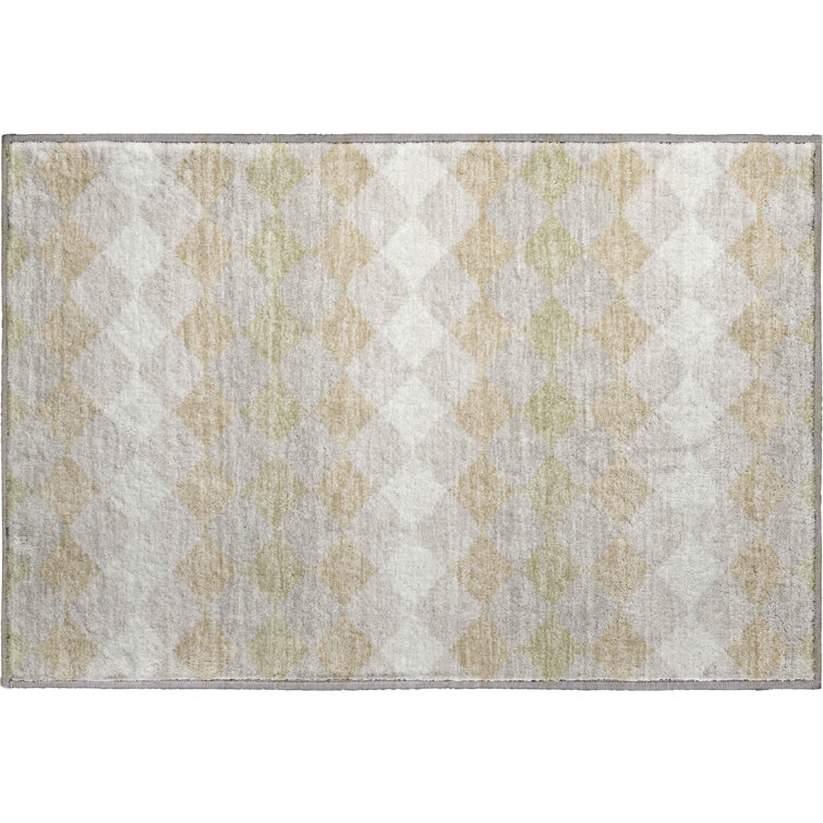 Premium Machine Washable Bunderberg AMF1007 Geometric Rug