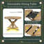 Ensemble de table de salle à manger ronde pour 4 personnes, ensemble de table de cuisine extensible avec 4 chaises rembourrées, table de ferme et ensemble de chaises pour cuisine, salle à manger, naturel