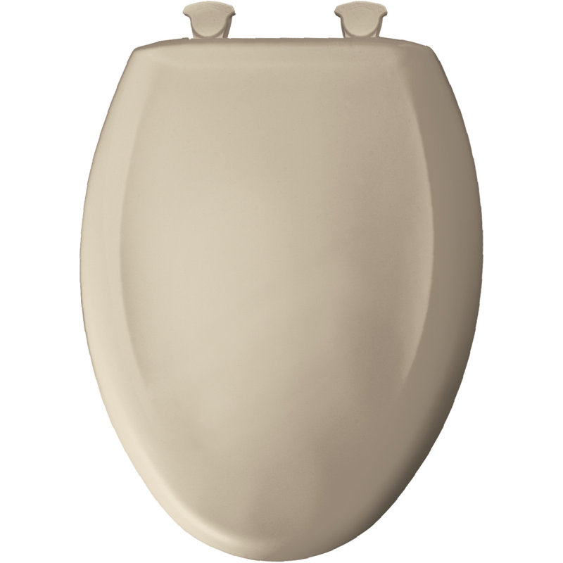 Elongated Toilet Seat and Lid, Creme
