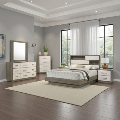 Ensemble de chambre à coucher 5 pièces Fene