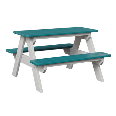 Kids Outdoor Rectangular Picnic Table