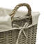 Hand Woven Wicker Laundry Basket with Handles