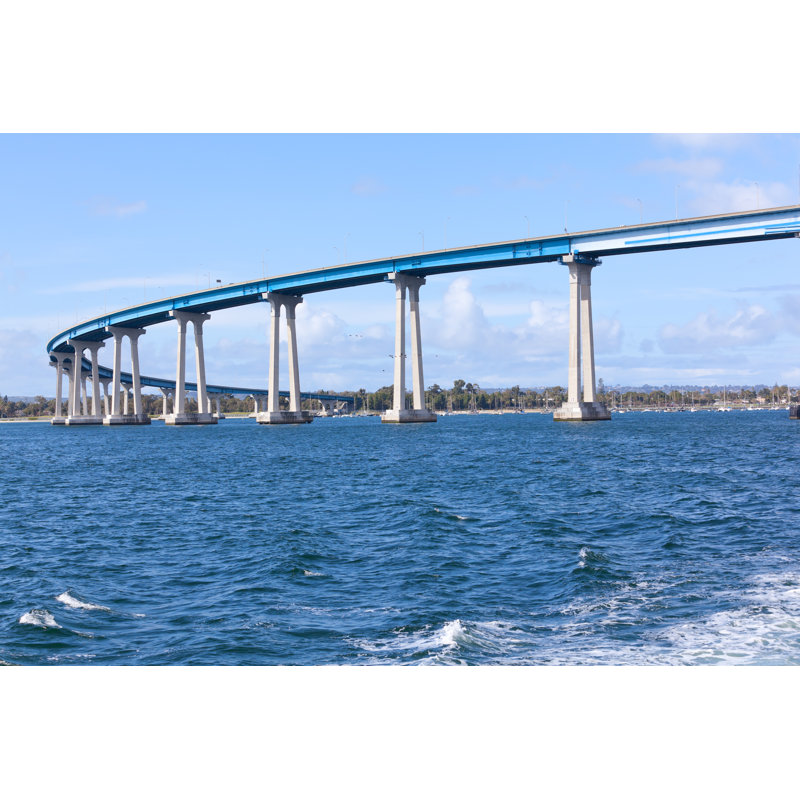 Coronado Bay Bridge - Photographie sur toile tendue, H 8 po x l 12 po