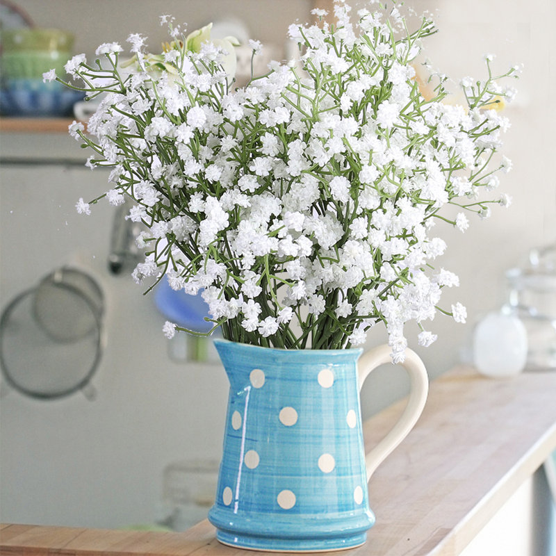Arrangement floral Baby's Breath, White, H 21 po x l 9,8 po x P 9,8 po