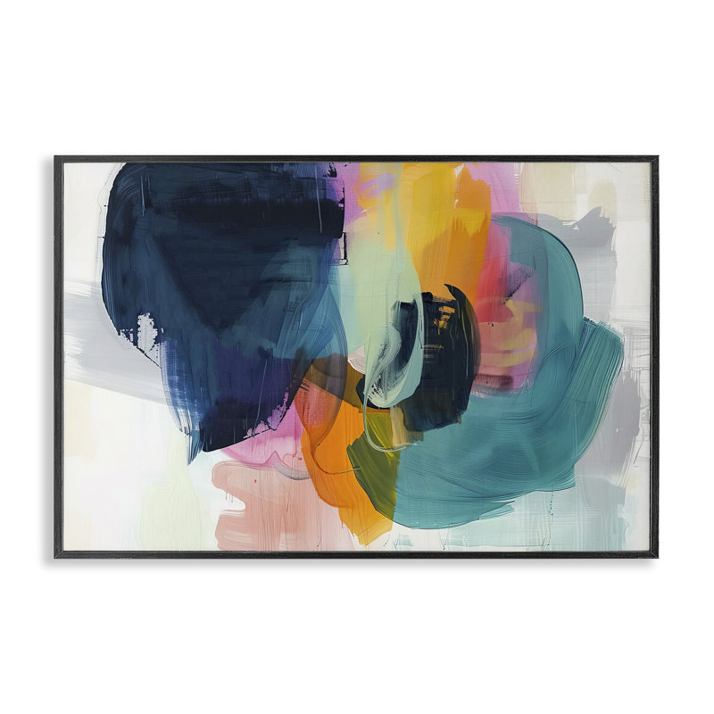 «Bold Hue», estampe numérique par Irena Orlov, Giclée encadrée noir minuit, H 20 po x l 30 po