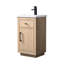Meuble-lavabo sur pied à simple cuve en céramique 20 po Avignon-114248502