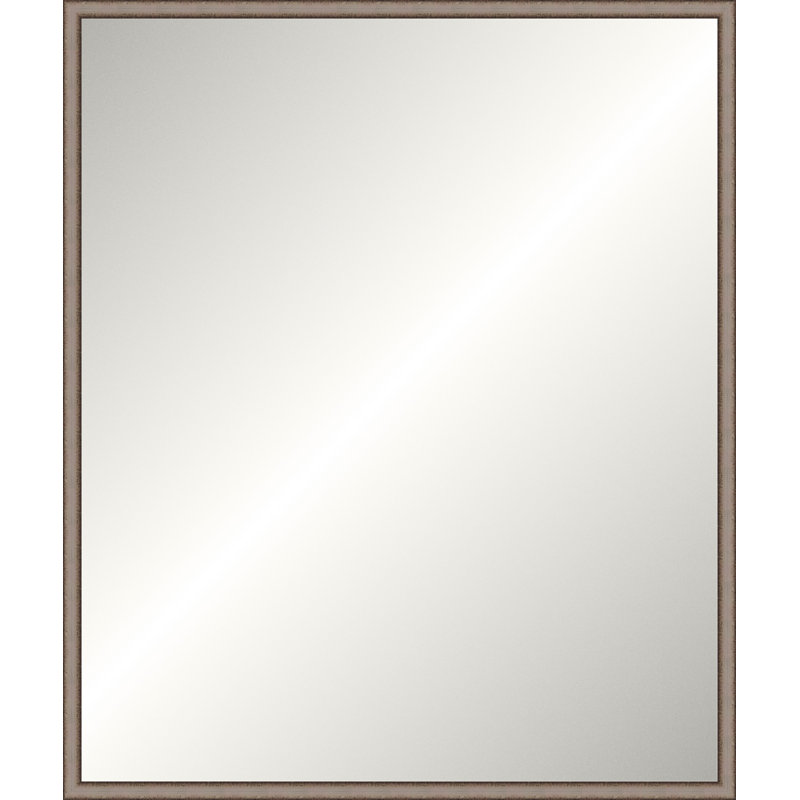 Distressed Silver Legacy Mirror, Wide Vanity