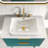 High - Gloss White Ceramic Drop In Sink, 14.99 Wide, Chip Proof, Effortless Wipe Clean Surface Glossy Sink With Integrated Basin, 17.83 Depth, Wiping