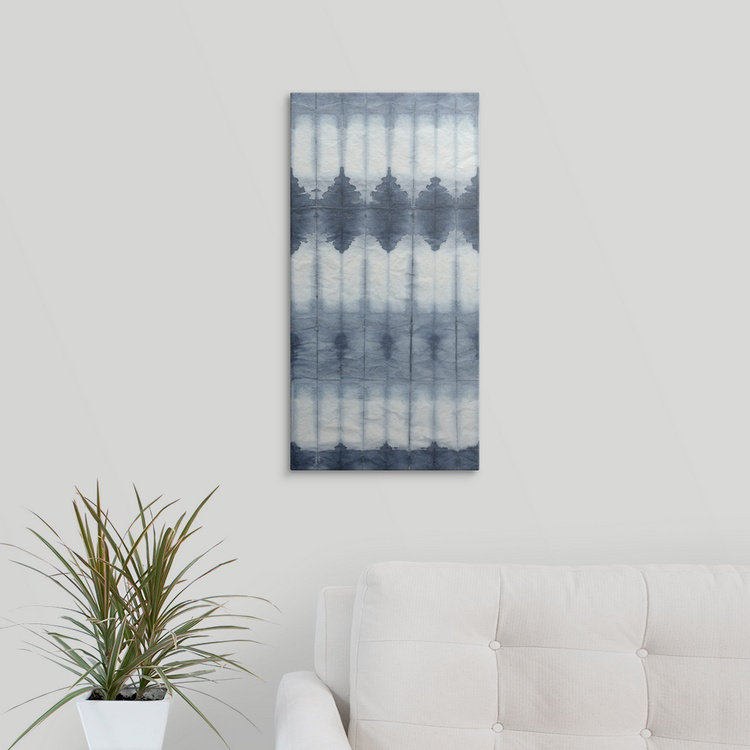 Athey «Shibori II», impression, H 56 po x l 32 po x p 1 po, Cadre noir