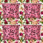 Krueger Indoor / Outdoor Floral Red Square Throw Cushion Cover Pack Of 4