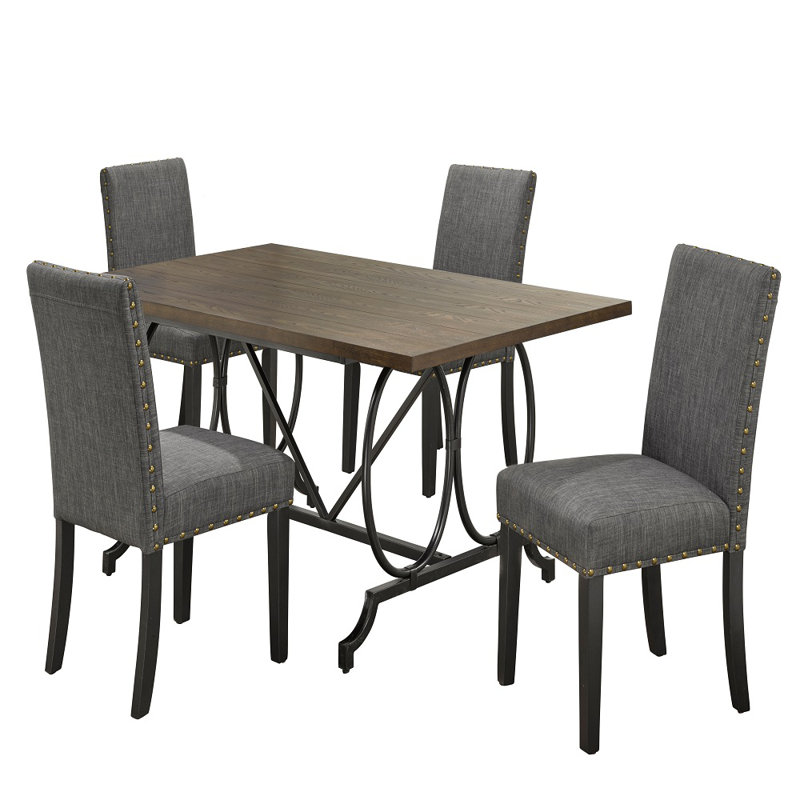 Ensemble repas pour 4 personnes Ryles, gris