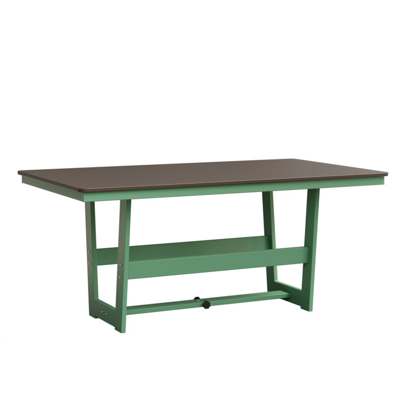 Table de salle à manger 70 po Berlin Gardens Hudson, Bronze martelé, Menthe
