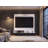 Irmo Wall-Mounted Entertainment Center with Shelves, White