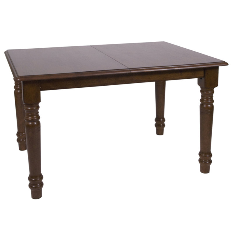 Cashlin Extendable Dining Table, Distressed Chestnut Brown, Distressed Chestnut Brown