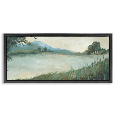 "Grasses" par Scenic Lake, art mural sur toile flottante par Jacob Q