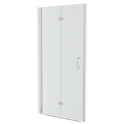 Fold Shower Door 36"W X 72"H, Tempered Glass, - , Space Saving - Finish,