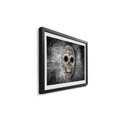 Monochrome Skull - Single Picture Frame Print