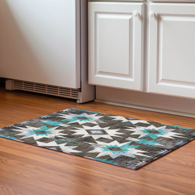 Premium Machine Washable Jakiyra AMF1893 Aztec Rug