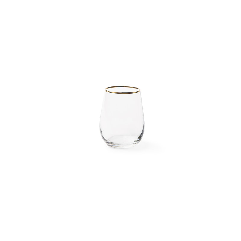 Gold 470ml Drinking Glass Set