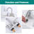 4-Inch Centerset Dual Handle 3-Hole Bathroom Sink Faucet With Pop-Up Drain-104235529