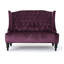 Causeuse en velours Raisin
