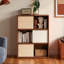 Bibliothèque américaine en bois massif