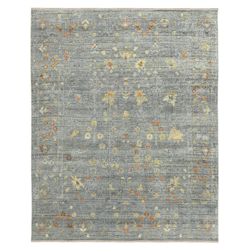 Jwell Wool Floral Indoor Rug, Rectangle 9' x 12'