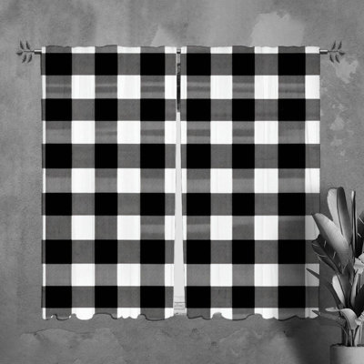 Paire de rideaux obscurcissant en polyester Zahi