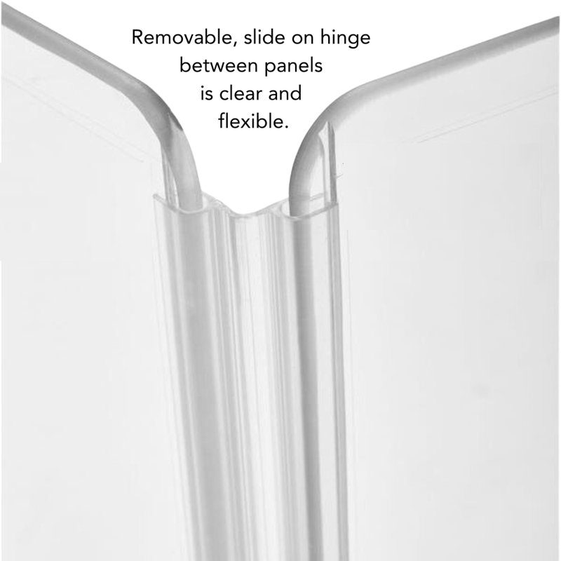 Clear Zig Zag Pet Gate, 4-Panel